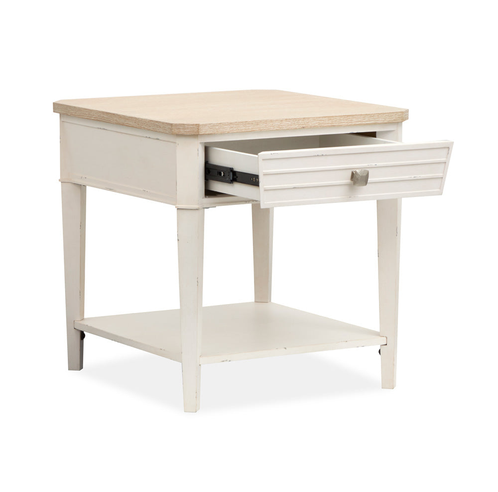 Salt Life Home - Echo Isles Sea Pearl And Driftwood Rectangular End Table - T6310-03 view 8