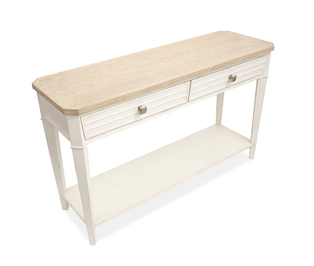 Salt Life Home - Echo Isles Sea Pearl And Driftwood Rectangular Sofa Table - T6310-73 view 3