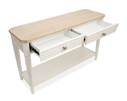 Salt Life Home - Echo Isles Sea Pearl And Driftwood Rectangular Sofa Table - T6310-73 view 7