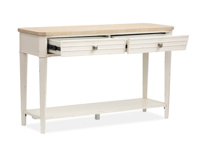 Salt Life Home - Echo Isles Sea Pearl And Driftwood Rectangular Sofa Table - T6310-73 view 8