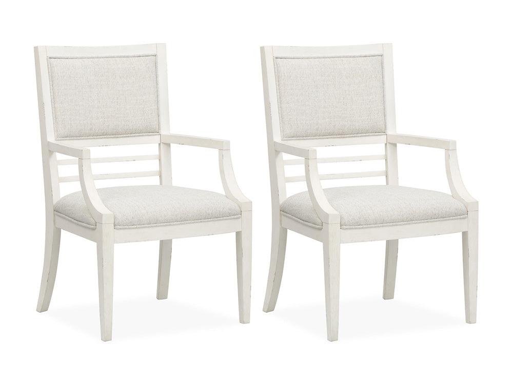Salt Life Home - Echo Isles Sea Pearl And Driftwood Upholstered Arm Chair Two Pack - D6310-73 view 1
