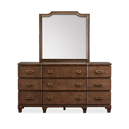 Salt Life Home - Sugar Mill Spiced Rum Drawer Dresser With Shaped Mirror - B5832-2045 view 2