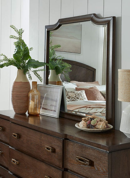 Salt Life Home - Sugar Mill Spiced Rum Drawer Dresser With Shaped Mirror - B5832-2045 view 7