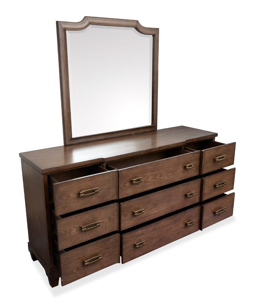 Salt Life Home - Sugar Mill Spiced Rum Drawer Dresser With Shaped Mirror - B5832-2045 view 9