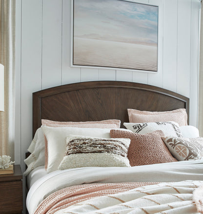 Salt Life Home - Sugar Mill Spiced Rum King Panel Bed 2 Nightstands Drawer Dresser With Shaped Mirror And Drawer Chest - B5832-64-KIT5 view 7