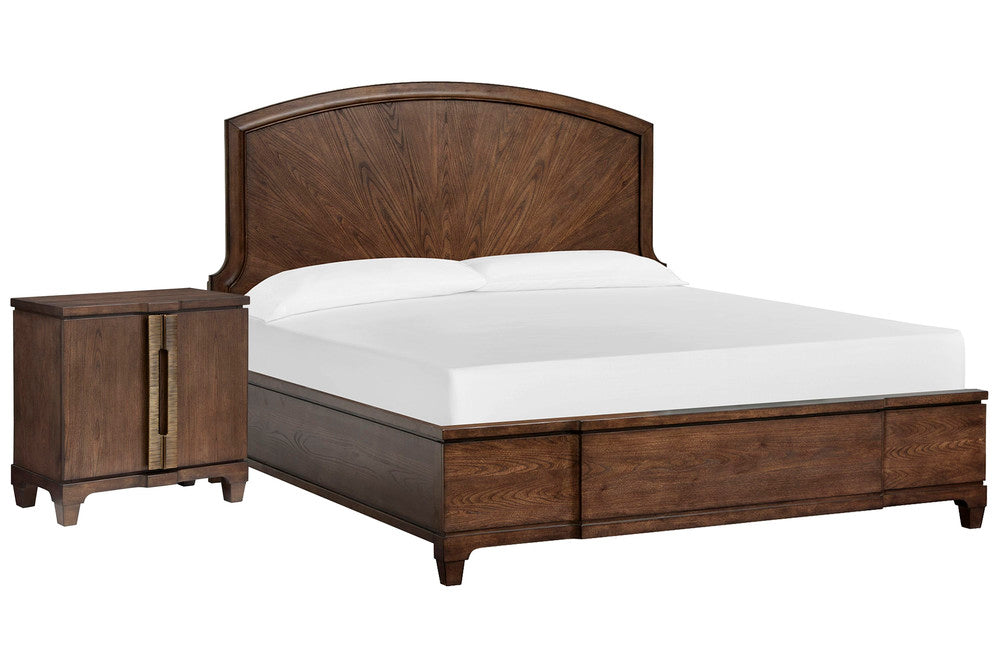 Salt Life Home - Sugar Mill Spiced Rum King Panel Bed With Bachelor Chest - B5832-64-KIT6 view 1