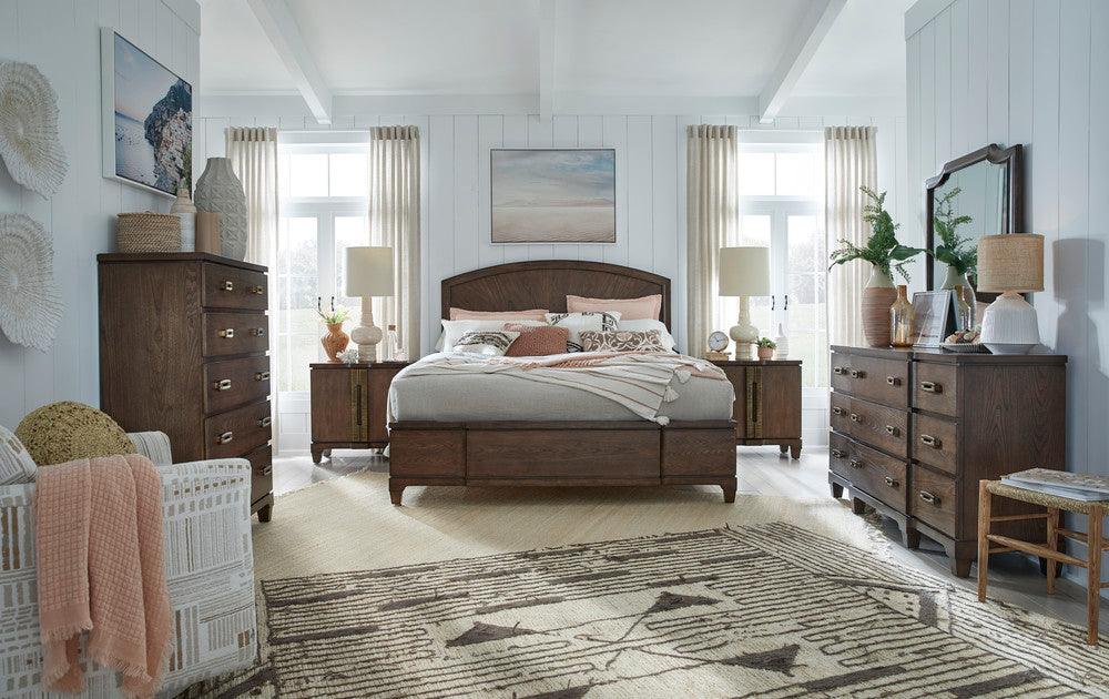 Salt Life Home - Sugar Mill Spiced Rum King Panel Bed With Bachelor Chest - B5832-64-KIT6 view 10