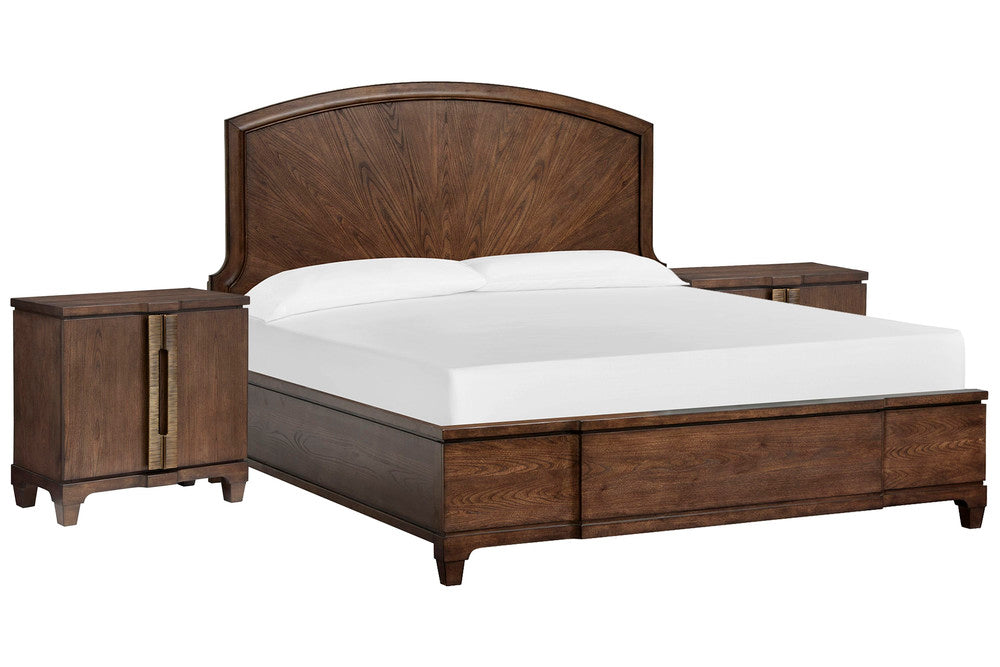 Salt Life Home - Sugar Mill Spiced Rum Queen Panel Bed With 2 Bachelor Chests - B5832-54-KIT7 view 1