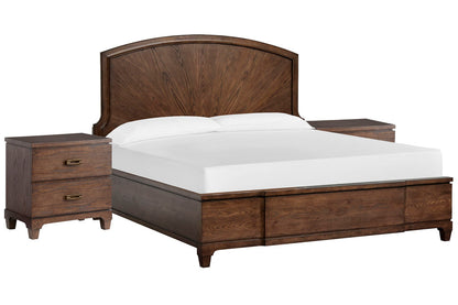Salt Life Home - Sugar Mill Spiced Rum Queen Panel Bed With 2 Nightstands - B5832-54-KIT2 view 1