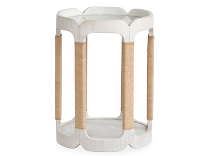 Salt Life Home - Sunset Cove Moonlight Pearl Drum Table - T5879-35 view 3