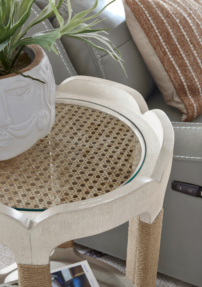 Salt Life Home - Sunset Cove Moonlight Pearl Drum Table - T5879-35 view 7