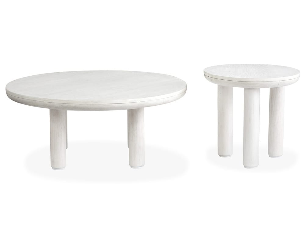 Salt Life Home - Sunset Cove Moonlight Pearl Nesting Cocktail Table With 2 Chairside End Table - T5879-52KIT2 view 5