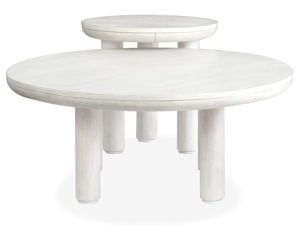 Salt Life Home - Sunset Cove Moonlight Pearl Nesting Cocktail Table With 2 Chairside End Table - T5879-52KIT2 view 6