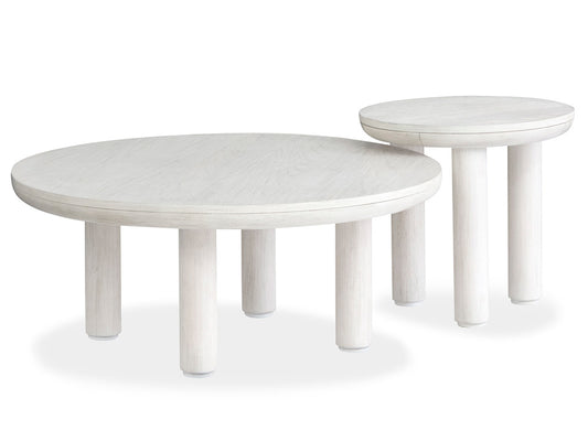 Salt Life Home - Sunset Cove Moonlight Pearl Nesting Cocktail Table With Casters - T5879-52 view 1