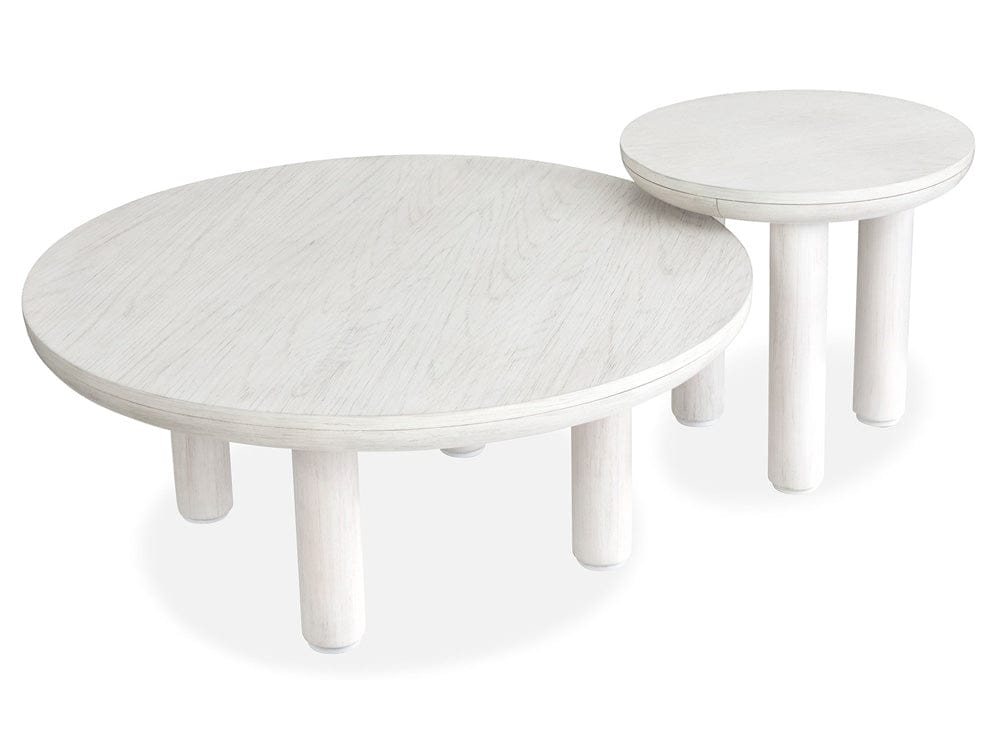 Salt Life Home - Sunset Cove Moonlight Pearl Nesting Cocktail Table With Casters - T5879-52 view 2