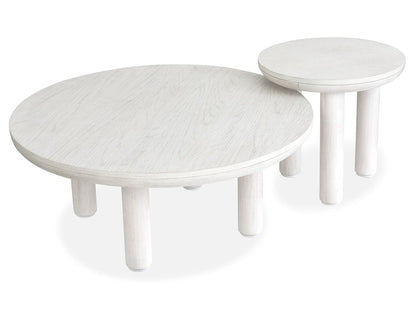Salt Life Home - Sunset Cove Moonlight Pearl Nesting Cocktail Table With Casters - T5879-52 view 2