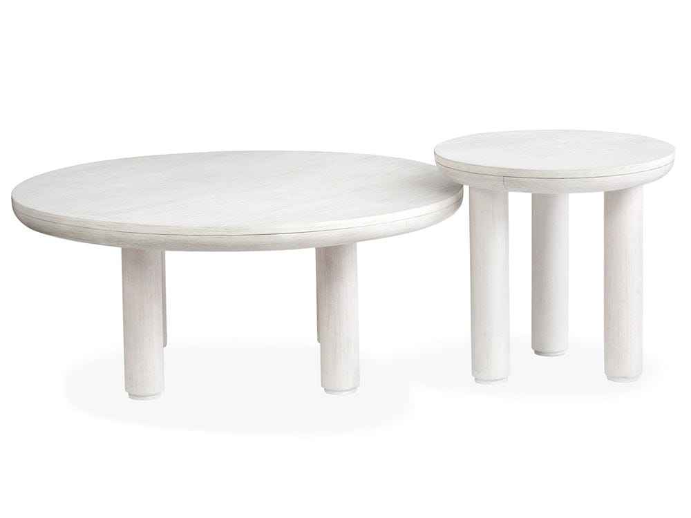 Salt Life Home - Sunset Cove Moonlight Pearl Nesting Cocktail Table With Casters - T5879-52 view 3