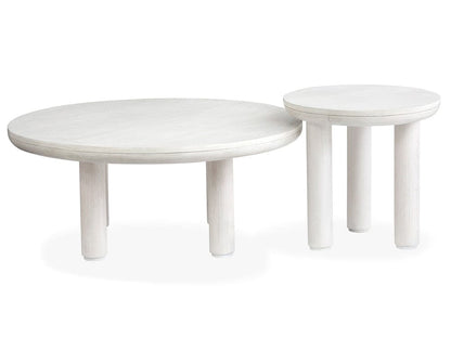 Salt Life Home - Sunset Cove Moonlight Pearl Nesting Cocktail Table With Casters - T5879-52 view 3
