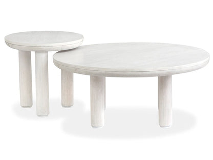 Salt Life Home - Sunset Cove Moonlight Pearl Nesting Cocktail Table With Casters - T5879-52 view 6