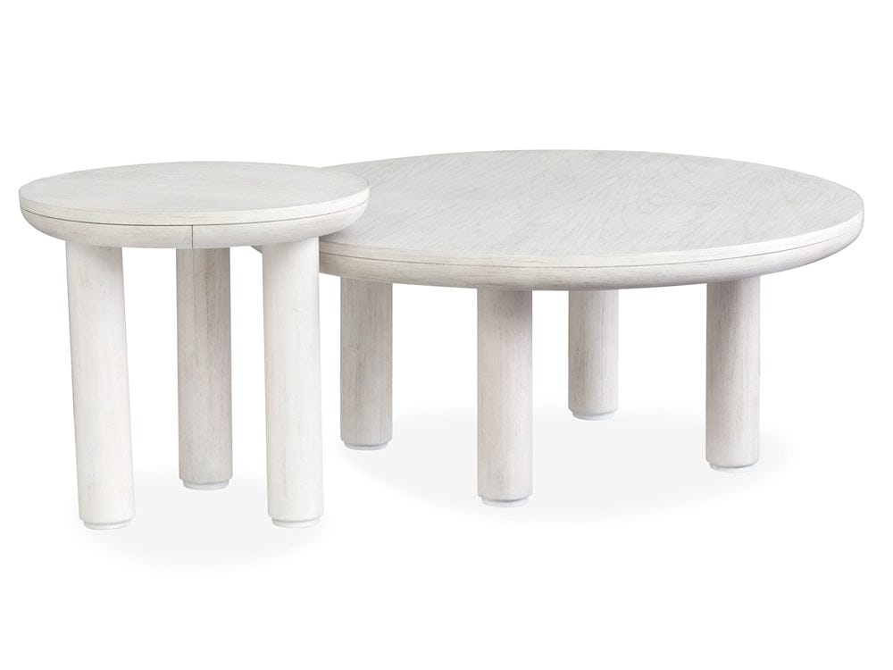 Salt Life Home - Sunset Cove Moonlight Pearl Nesting Cocktail Table With Casters - T5879-52 view 8