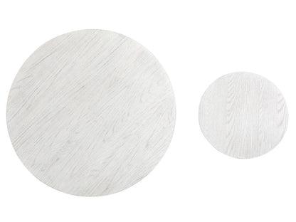 Salt Life Home - Sunset Cove Moonlight Pearl Nesting Cocktail Table With Casters - T5879-52 view 10