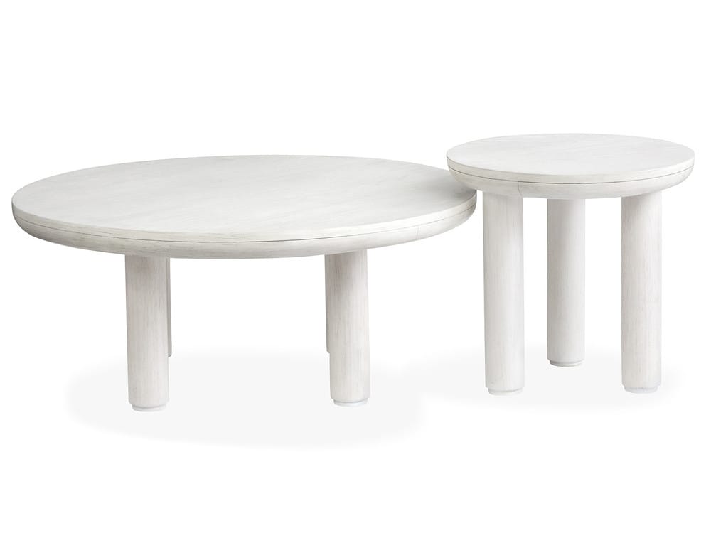 Salt Life Home - Sunset Cove Moonlight Pearl Nesting Cocktail Table With Chairside End Table - T5879-52KIT1 view 4