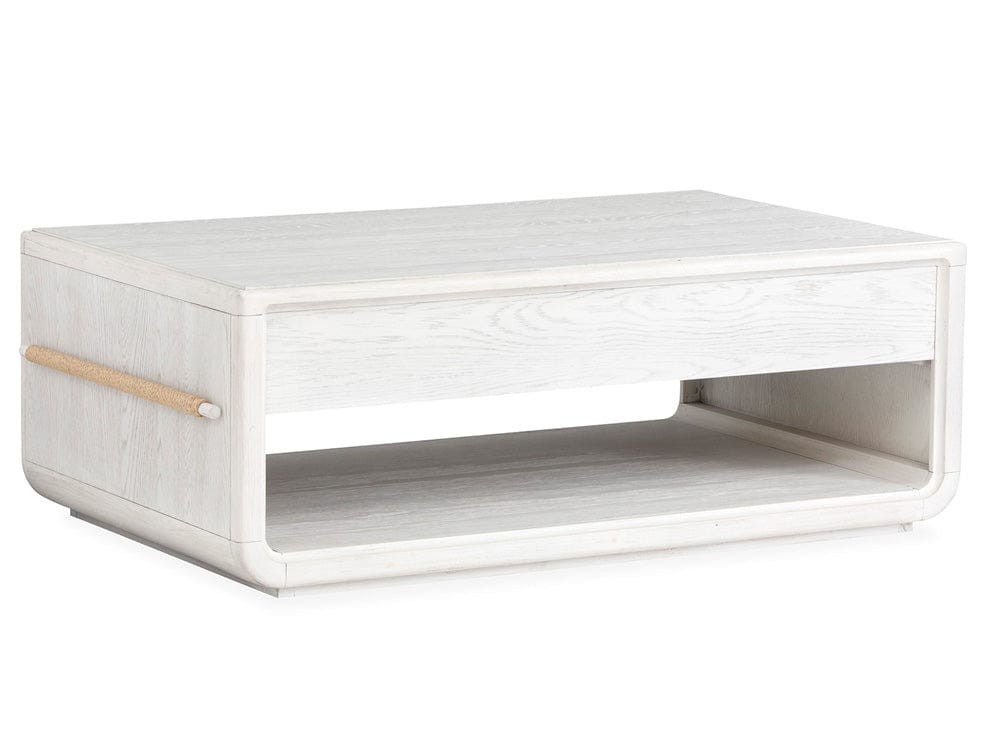 Salt Life Home - Sunset Cove Moonlight Pearl Rectangular Cocktail Table With Casters - T5879-43 view 4