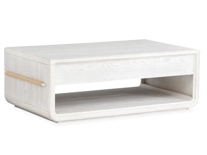 Salt Life Home - Sunset Cove Moonlight Pearl Rectangular Cocktail Table With Casters - T5879-43 view 4