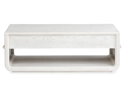 Salt Life Home - Sunset Cove Moonlight Pearl Rectangular Cocktail Table With Casters - T5879-43 view 5
