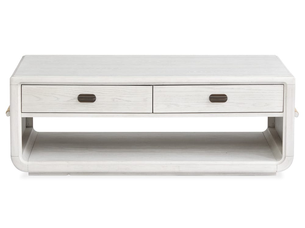 Salt Life Home - Sunset Cove Moonlight Pearl Rectangular Cocktail Table With Chairside End Table - T5879-43KIT1 view 3