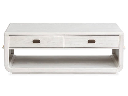 Salt Life Home - Sunset Cove Moonlight Pearl Rectangular Cocktail Table With Chairside End Table - T5879-43KIT1 view 3