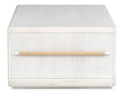 Salt Life Home - Sunset Cove Moonlight Pearl Rectangular Cocktail Table With Chairside End Table - T5879-43KIT1 view 4