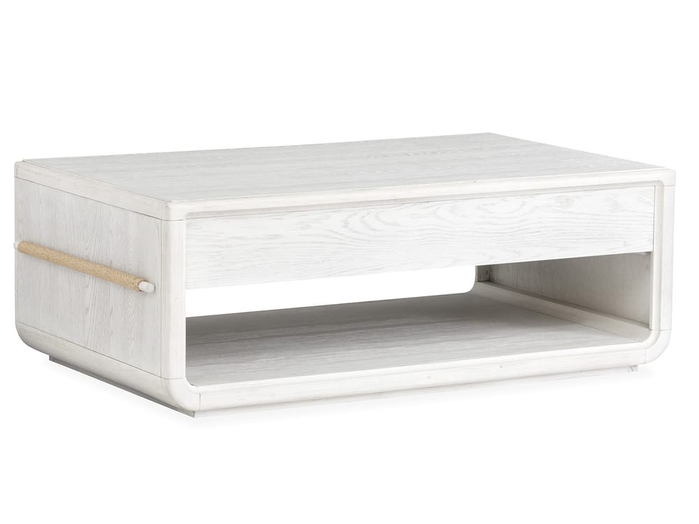 Salt Life Home - Sunset Cove Moonlight Pearl Rectangular Cocktail Table With Chairside End Table - T5879-43KIT1 view 5