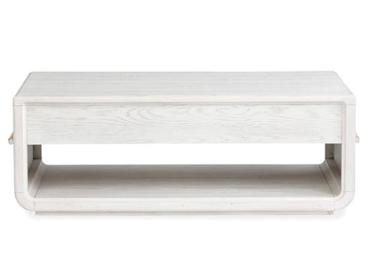 Salt Life Home - Sunset Cove Moonlight Pearl Rectangular Cocktail Table With Chairside End Table - T5879-43KIT1 view 6