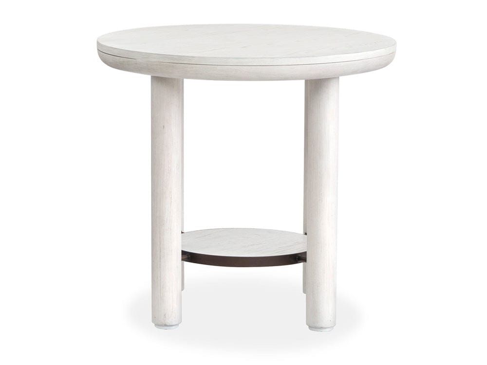 Salt Life Home - Sunset Cove Moonlight Pearl Round End Table - T5879-05 view 3