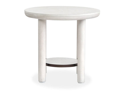 Salt Life Home - Sunset Cove Moonlight Pearl Round End Table - T5879-05 view 3