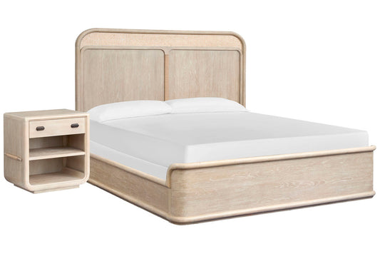 Salt Life Home - Sunset Cove Sanibel Brown California King Panel Bed With Open Nightstand - B5783-74-KIT11 view 1
