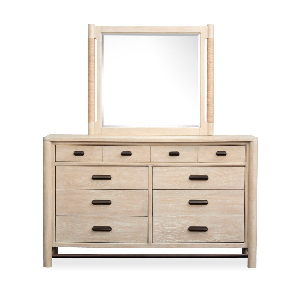 Salt Life Home - Sunset Cove Sanibel Brown Drawer Dresser With Landscape Mirror - B5783-2040 view 2