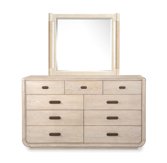 Salt Life Home - Sunset Cove Sanibel Brown Drawer Dresser With Landscape Mirror - B5783-2140 view 1
