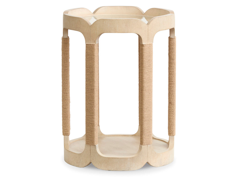 Salt Life Home - Sunset Cove Sanibel Brown Drum Table - T5783-35 view 3