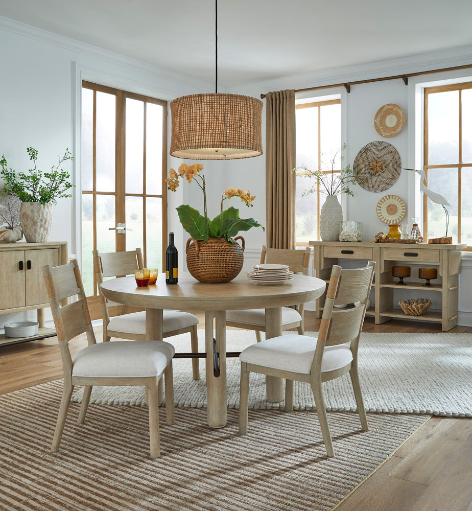 Salt Life Home - Sunset Cove Sanibel Brown Extendable Round Dining Table - D5783-24 view 11