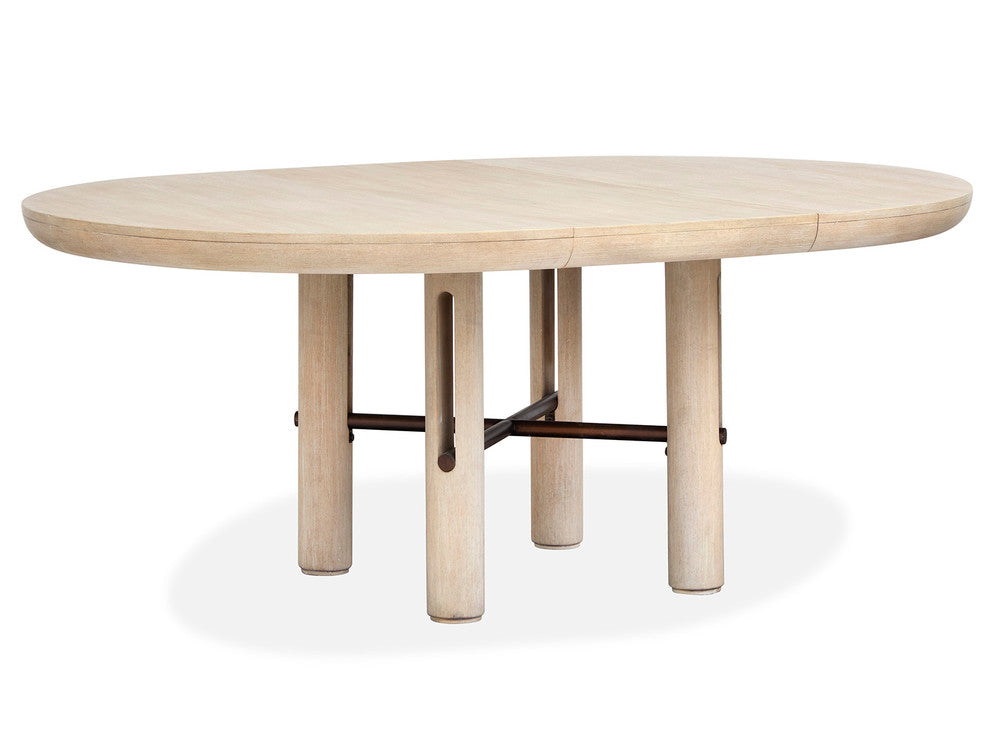Salt Life Home - Sunset Cove Sanibel Brown Extendable Round Dining Table With 2 Side Chairs 2 Host Chairs And Buffet - D5783-24-KIT12 view 7