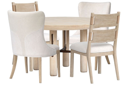 Salt Life Home - Sunset Cove Sanibel Brown Extendable Round Dining Table With 2 Side Chairs And 2 Host Chairs - D5783-24-KIT10 view 1