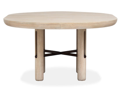 Salt Life Home - Sunset Cove Sanibel Brown Extendable Round Dining Table With 4 Upholstered Side Chairs - D5783-24-KIT4 view 4