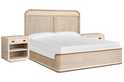 Salt Life Home - Sunset Cove Sanibel Brown King Panel Bed With 2 Open Nightstands - B5783-64-KIT12 view 1