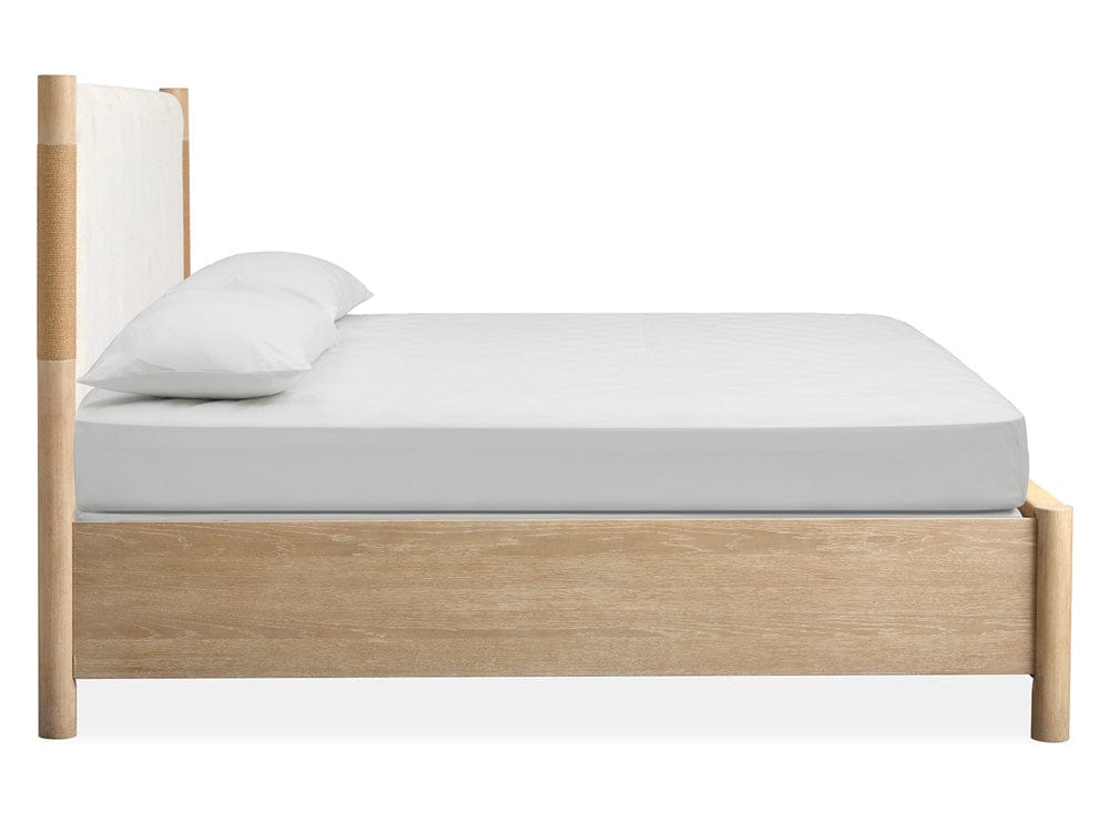 Salt Life Home - Sunset Cove Sanibel Brown King Panel Upholstered Bed - B5783-65 view 3