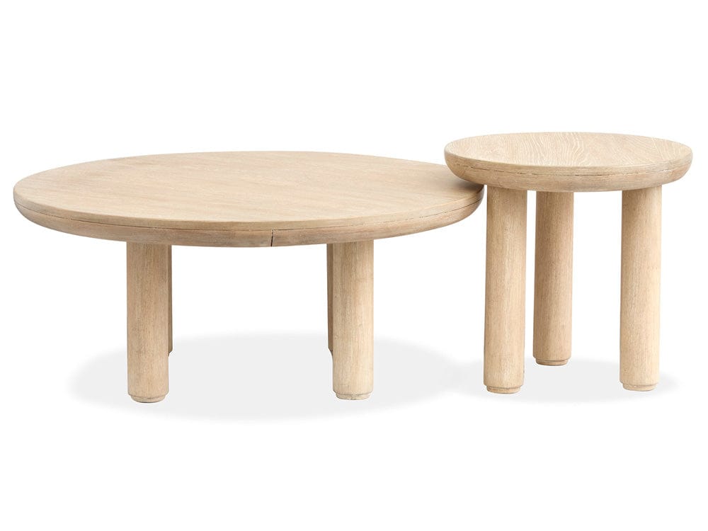 Salt Life Home - Sunset Cove Sanibel Brown Nesting Cocktail Table With Casters - T5783-52 view 3