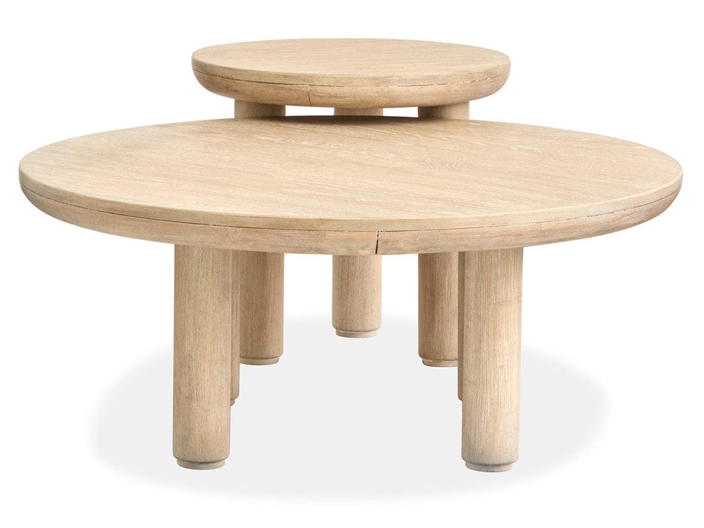 Salt Life Home - Sunset Cove Sanibel Brown Nesting Cocktail Table With Casters - T5783-52 view 5