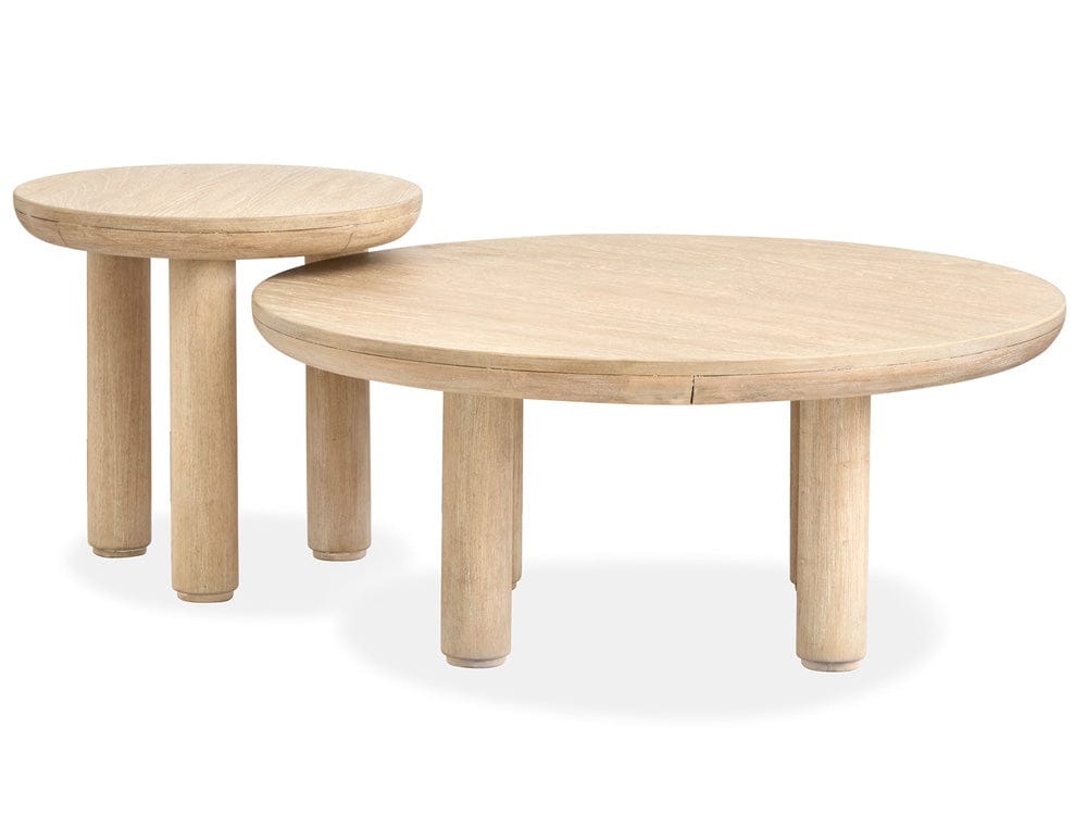 Salt Life Home - Sunset Cove Sanibel Brown Nesting Cocktail Table With Casters - T5783-52 view 6