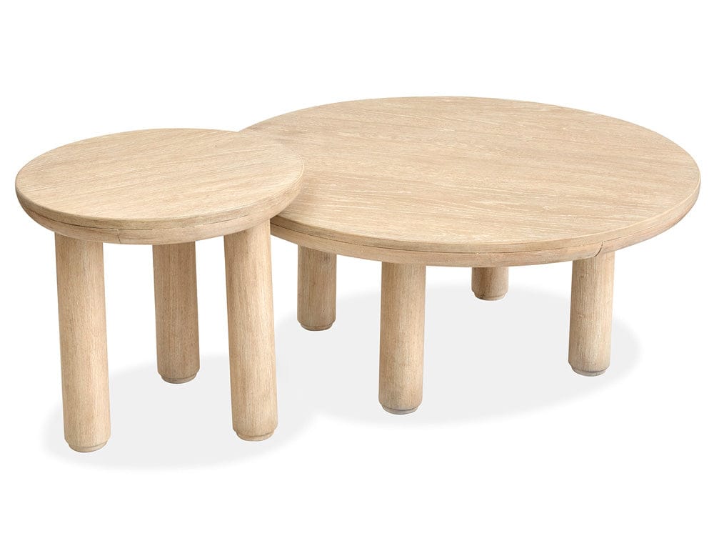 Salt Life Home - Sunset Cove Sanibel Brown Nesting Cocktail Table With Casters - T5783-52 view 7